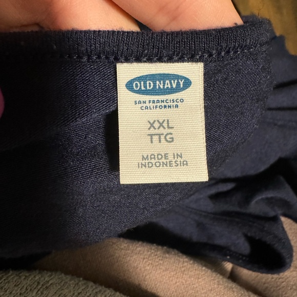 BUNDLE- 2 Old Navy Black and Navy Short Sleeve TShirt Dresses - Picture 3 of 4